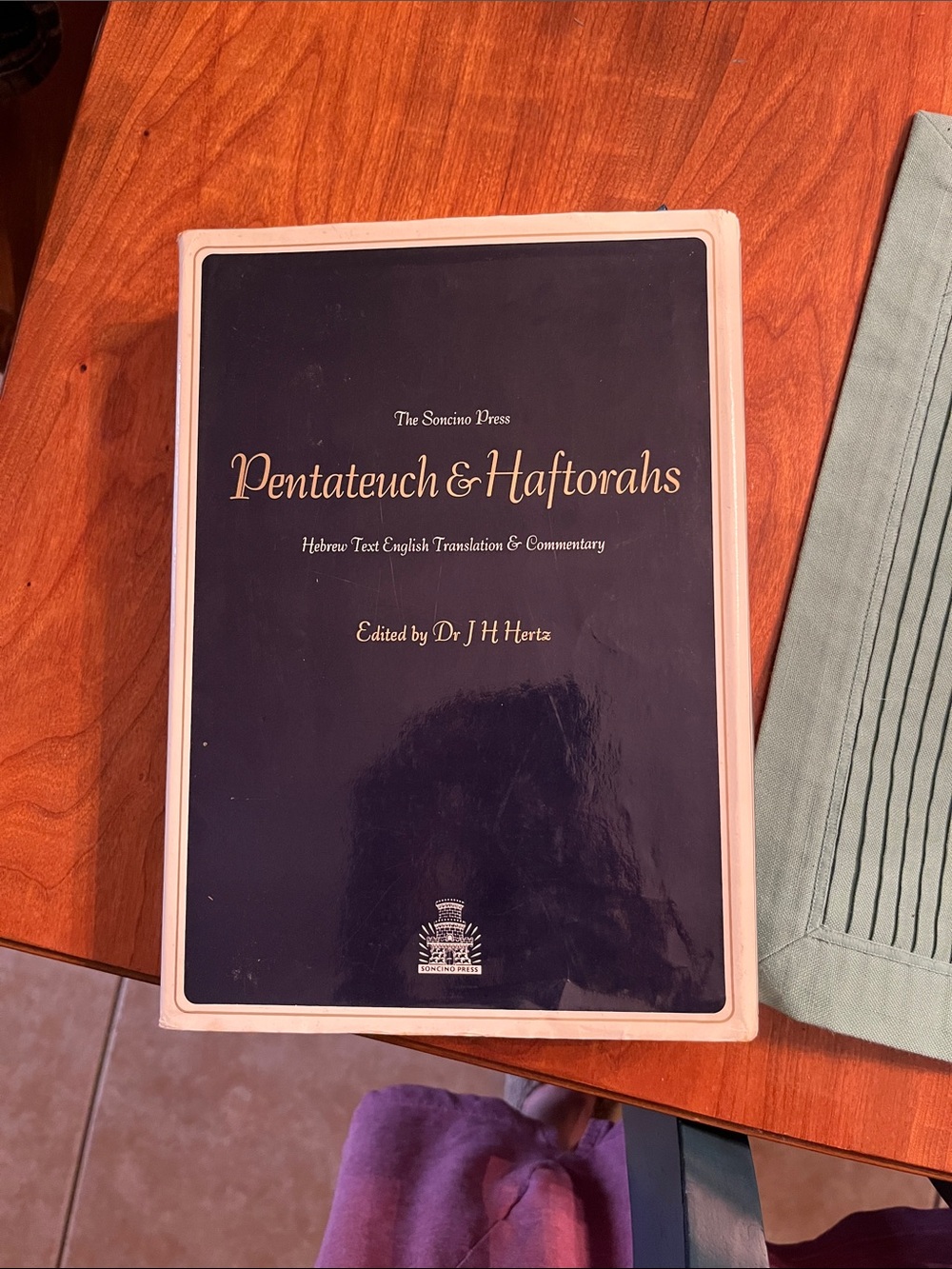 Pentateuch & Haftorahs Hardcover - Navy Blue Cover